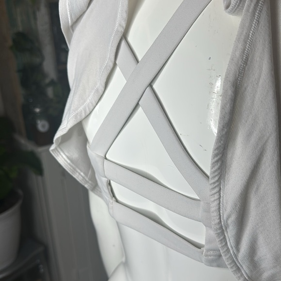 Lululemon size 10 racerback strappy white bralette tank - Picture 6 of 11